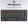 82 Keys Multifunctional Knob Mechanical Keyboard