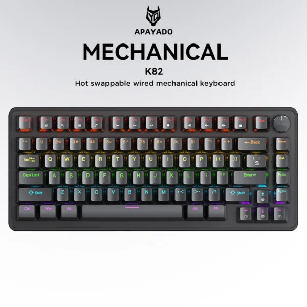 A68 Tri-Mode Mechanical Gaming Keyboard - Black - Red Switch