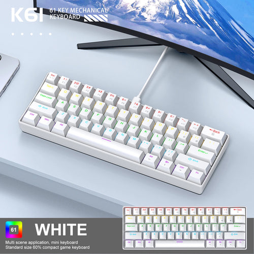 61 Keys Mini Mechanical Keyboard-Wired