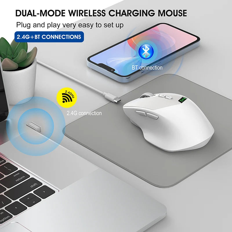 Dual-Mode Wireless Mouse - Graphite Gray