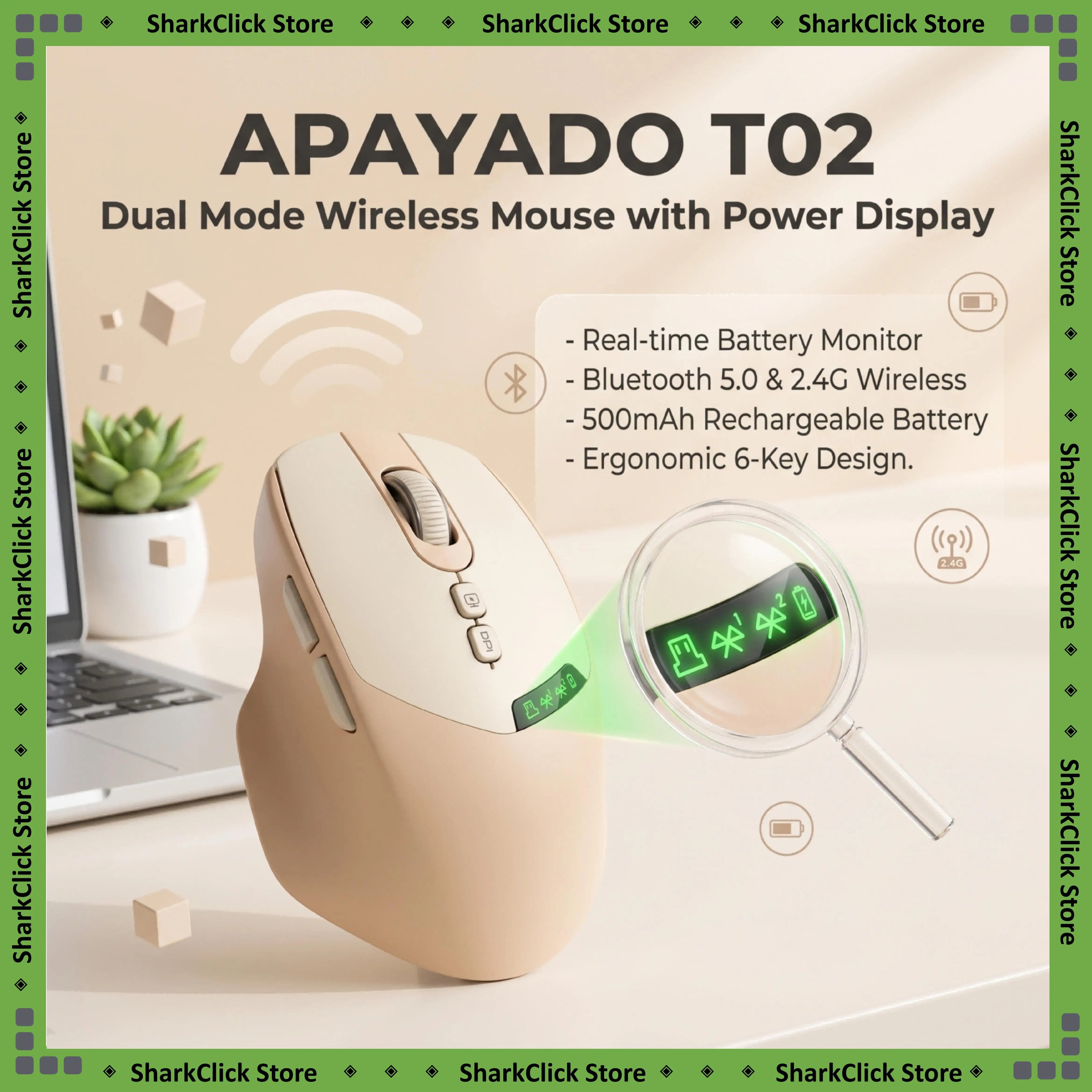 Silent Bluetooth Wireless Mouse - Graphite Gray