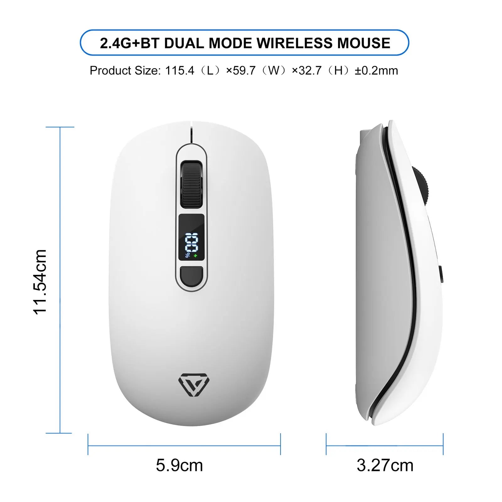 RGB Wireless Gaming Mouse - Warm Beige