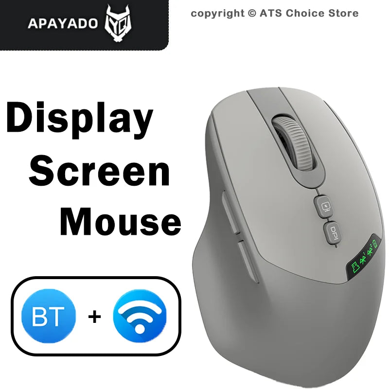 Dual-Mode Wireless Mouse - Warm Beige