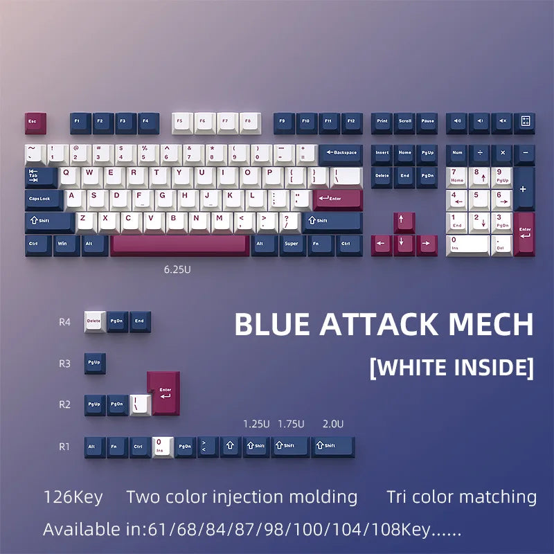 Minimalist Dye-Sub PBT Keycap Set - image 4