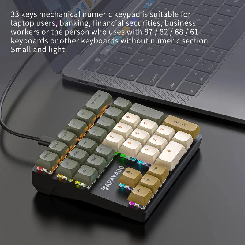 K33 Type-C Mechanical Numeric Keypad