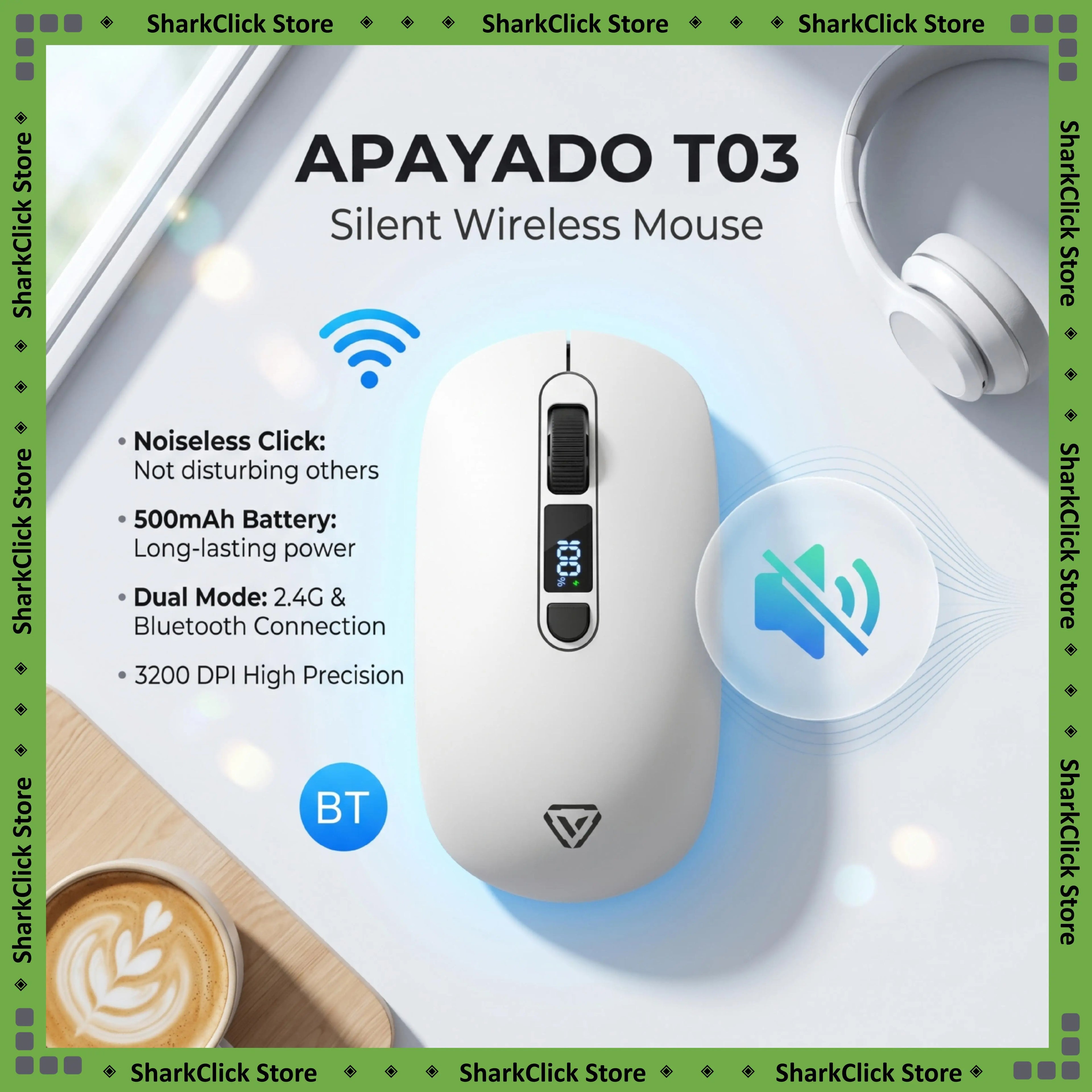 Type-C Rechargeable Wireless Mouse - Graphite Gray