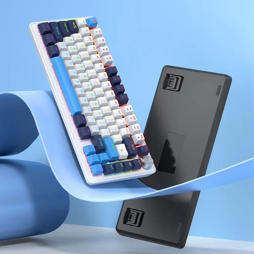 82 Keys Multifunctional Knob Mechanical Keyboard 6