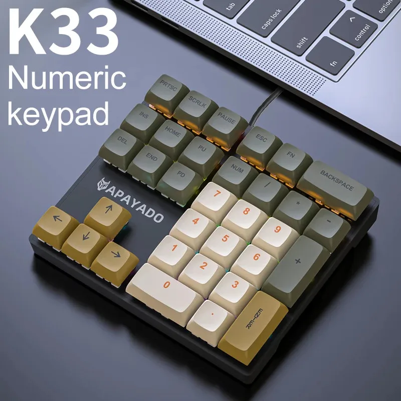 33-Key Mini Wired Mechanical Numpad 2