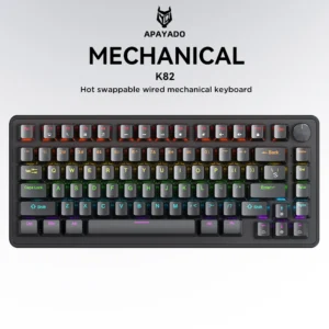 82 Keys Multifunctional Knob Mechanical Keyboard 6